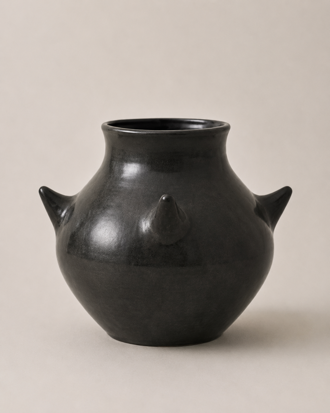 Noir Sculptural Ceramic Vessel