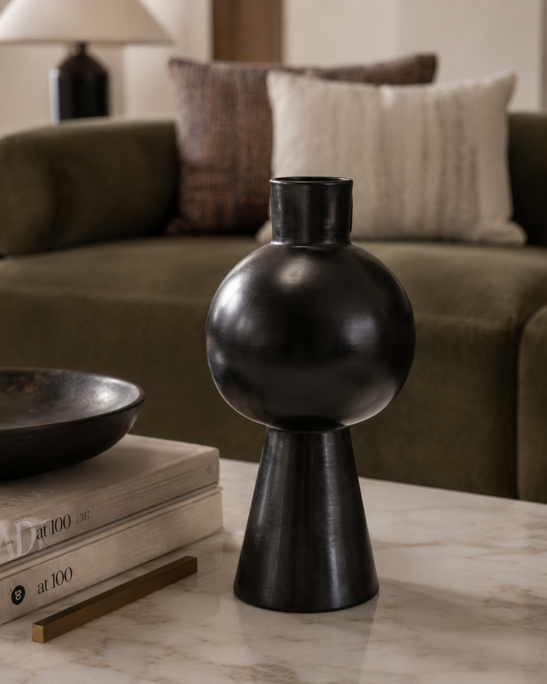 Colonne Tall Architectural Ceramic Vase